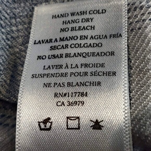 Rails Toddler Girls Size 2-3 Blue Gray Plaid Button Up Long Sleeve Rayon Top - Picture 8 of 8